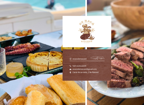 Diseño de imagenes del catering de es raco menorca